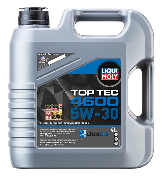 фото Моторное масло Liqui Moly Top Tec 4600 5W-30 SN C2/C3 4л 