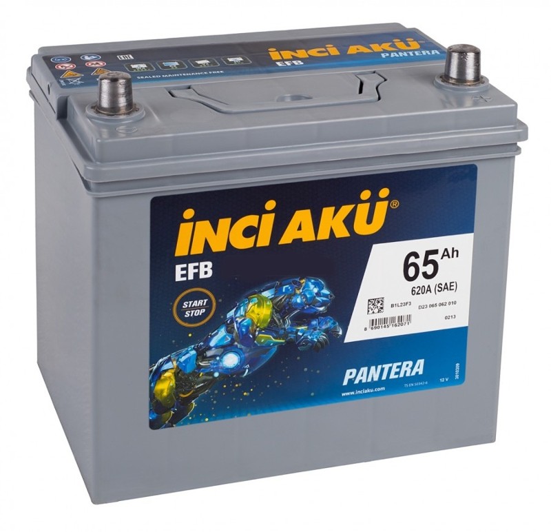 фото Аккумулятор INCI AKU EFB 65Ач 620А о.п D23 