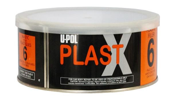 фото U-POL Шпатлевка с повышенной адгезией для пластика 600 мл PLAS/6  PLAST X 6 