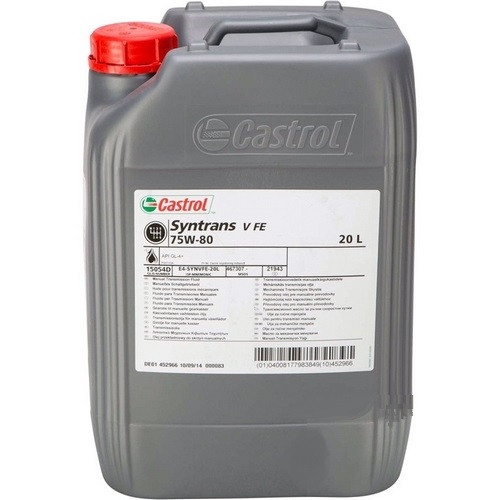 фото Трансмиссионное масло Castrol Syntrans V FE 75W-80 20л. 