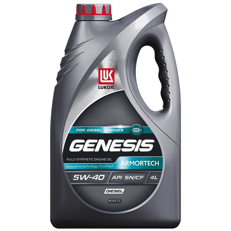 фото Моторное масло Лукойл Genesis Armortech Diesel 5W-40 4л 