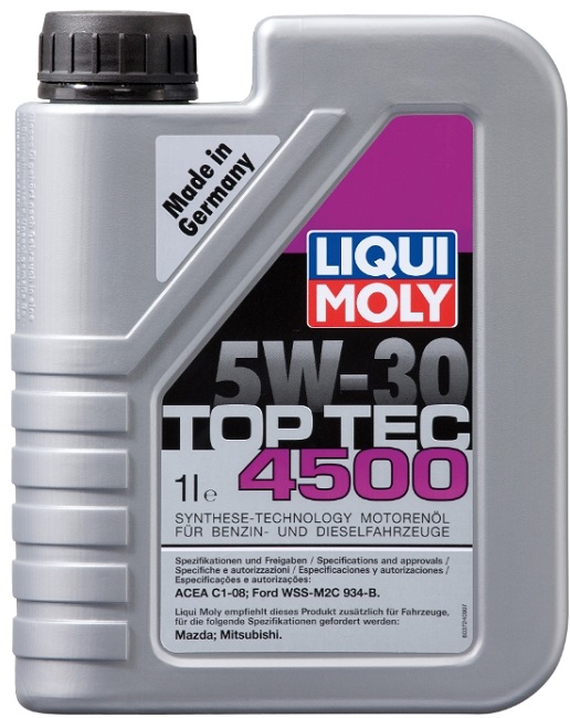 фото Моторное масло Liqui Moly Top Tec 4500 5W-30 1л 