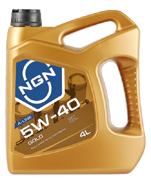 фото Моторное масло NGN 5W-40 Gold A-Line SN/CF 4л 