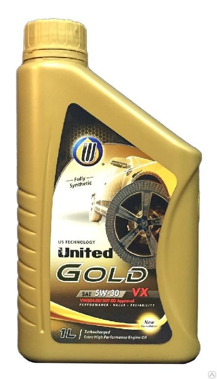 Картинка Моторное масло United Gold 5W-30 VX 1л 