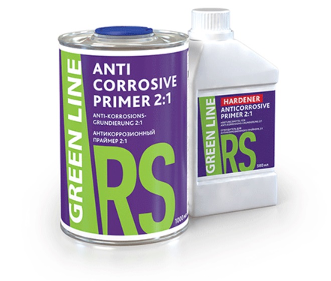 фото Грунт антикоррозионный кислотный GREEN LINE Anticorrosive Primer 1:1 500 мл 