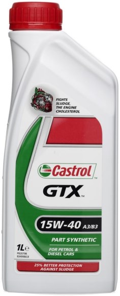 фото Моторное масло Castrol GTX 15W-40 A3/B3 1л. 