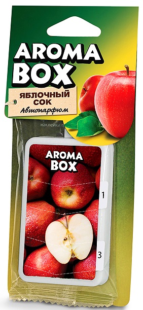 фото Ароматизатор подвесной 'AROMA BOX' Яблочный сок В-16 