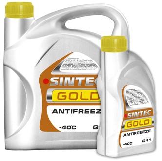 фото Антифриз Sintec GOLD -40 желтый G11 / S11  5кг  