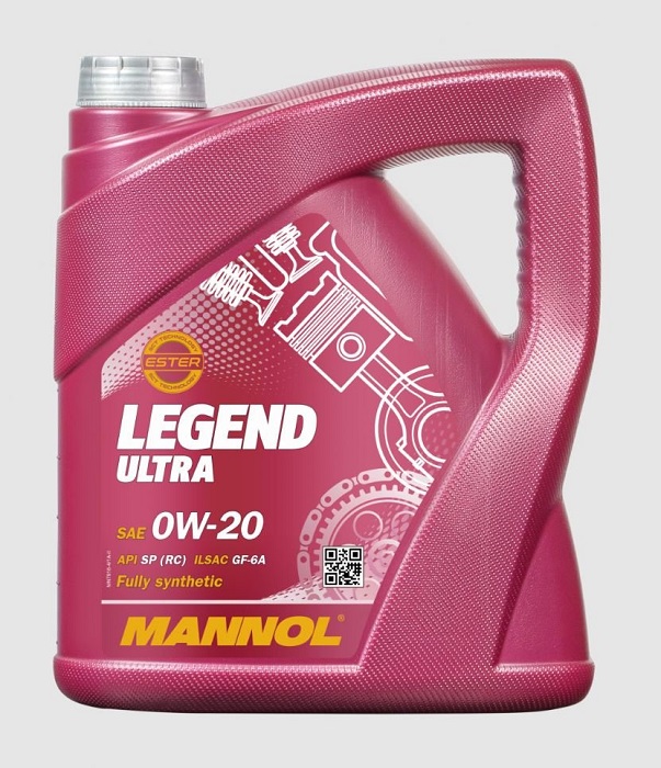 фото Моторное масло MANNOL Legend Ultra 0W-20 7918 4л 