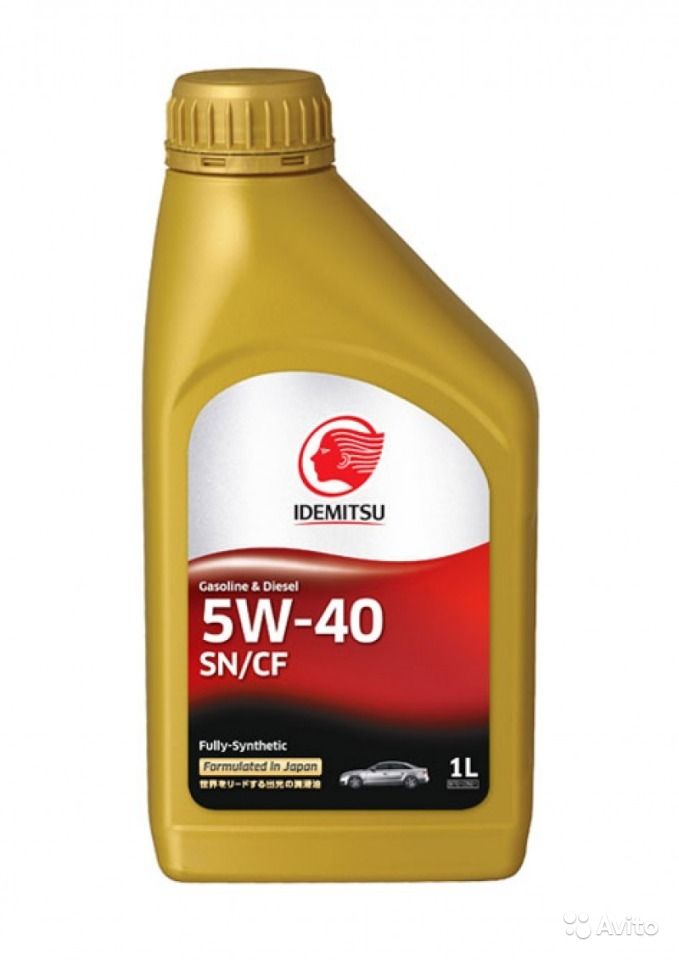 Картинка Моторное масло IDEMITSU FULLY-SYNTHETIC SN/CF 5W-40 1л 