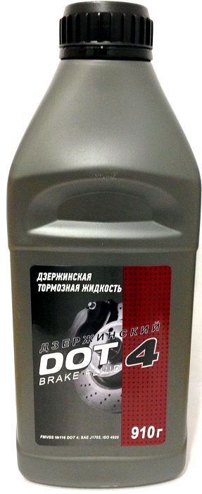 фото Тормозная жидкость DOT 4 Дзержинский 910г 