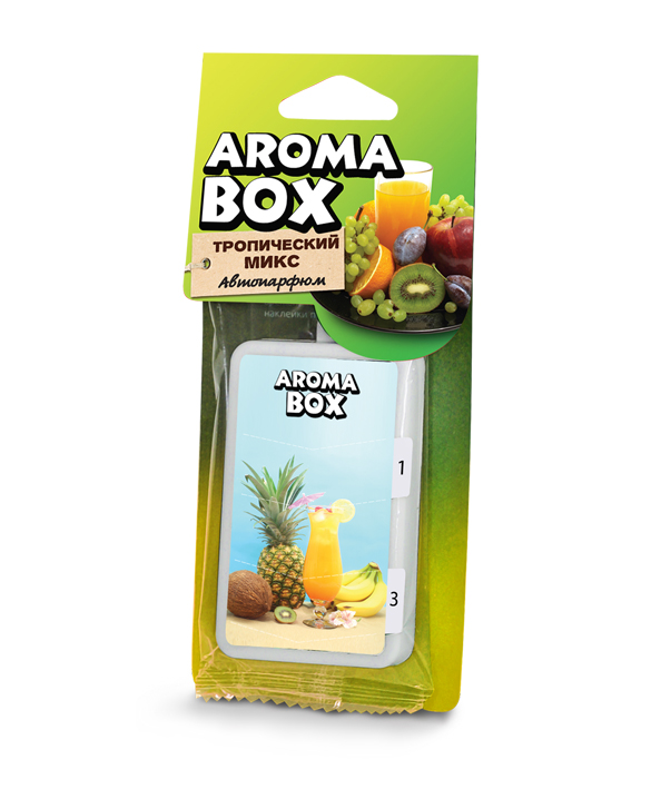 фото Ароматизатор подвесной 'AROMA BOX' Тропический микс B-12 