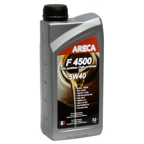 фото Моторное масло ARECA F4500 ESSENCE 5W-40, 1л 