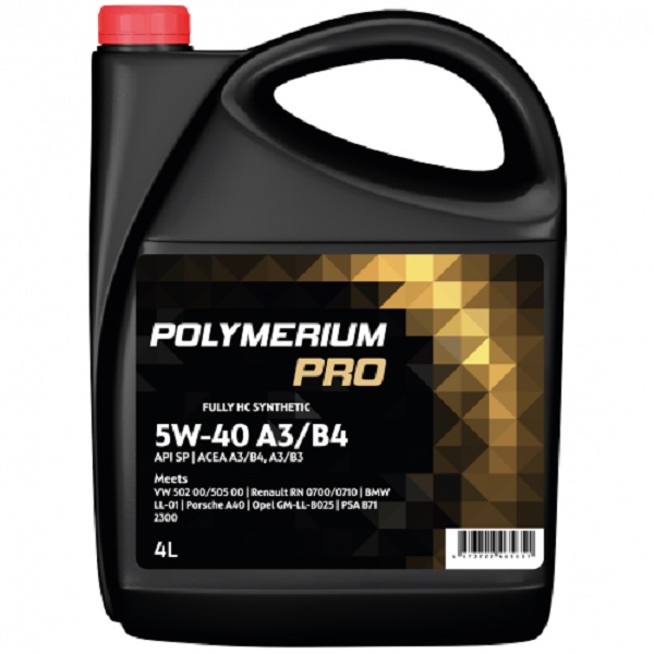 фото Моторное масло POLYMERIUM PRO 5W-40 A3/B4 SN 4L 
