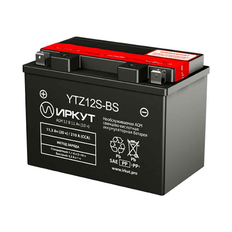 фото Аккумулятор ИРКУТ YTZ12S-BS 