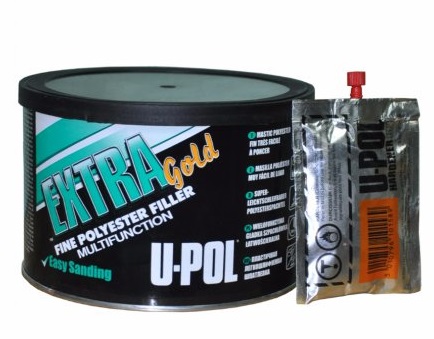 фото U-POL Мультифункциональная легкошлифуемая шпатлевка 1.1 л Банка Кремовый UPEG/2  EXTRA GOLD 