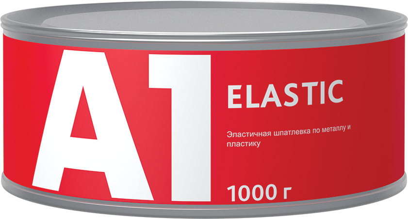 фото Шпатлевка эластичная по металлу и пластику А1 Elastic 1000г   