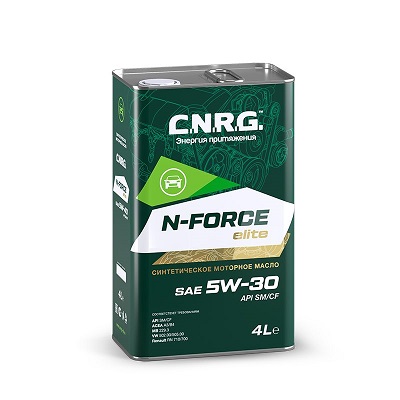 фото Моторное масло C.N.R.G. N-Force Elite 5W-30 SM/CF, 4л 