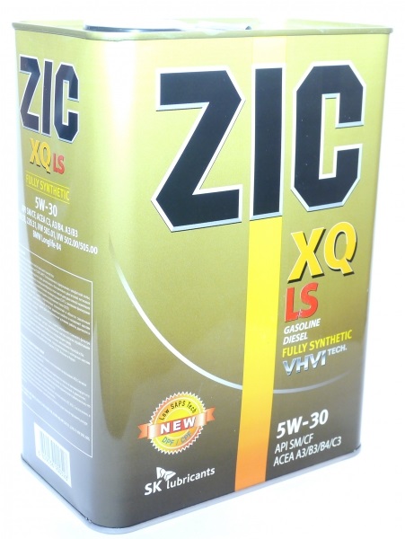 фото Моторное масло ZIC XQ LS 5W-30 SM 4л. 