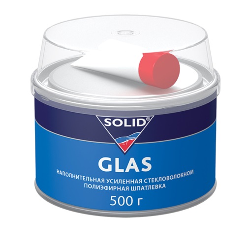 фото Шпатлевка наполнительная, усиленная стекловолокном SOLID Glass 500 г 
