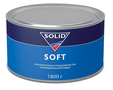 фото Шпатлевка наполнительная среднезернистая SOLID SOFT 1800гр. 