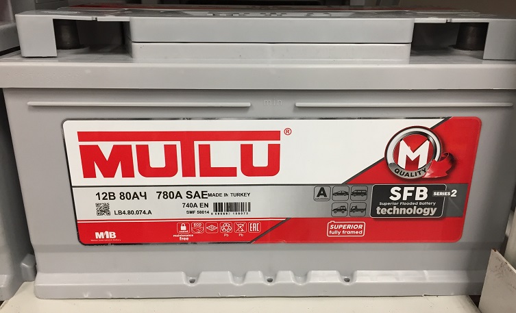 фото Аккумулятор MUTLU 80 А/ч о. п. ток 740 