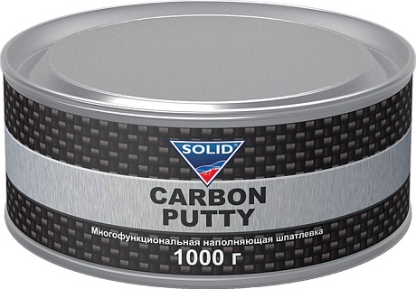 фото Шпатлевка наполнительная с карбоновой нитью 1000 гр. SOLID Professional Line Carbon Putty 