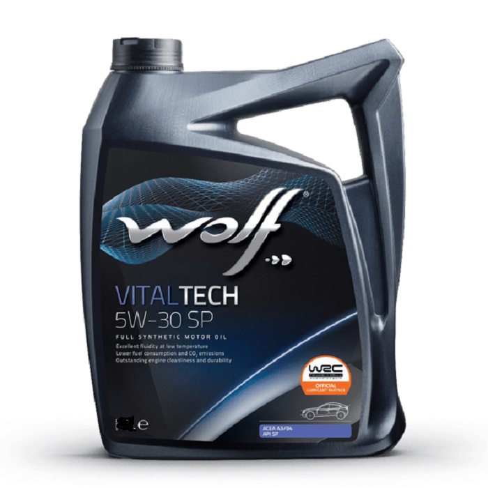 Картинка Моторное масло WOLF Vitaltech 5W-30 SP 4л 