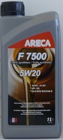 фото Моторное масло ARECA F7500 5W-20, 1л 