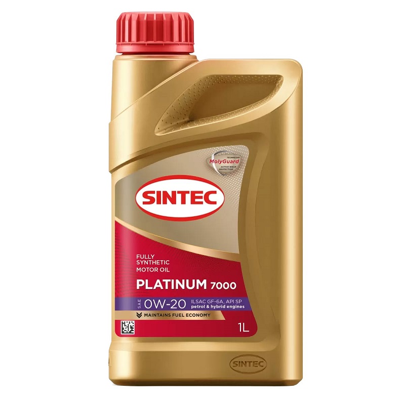 фото Моторное масло SINTEC PLATINUM 7000 SAE 0W-20 ILSAC GF-6 API SP 1л 