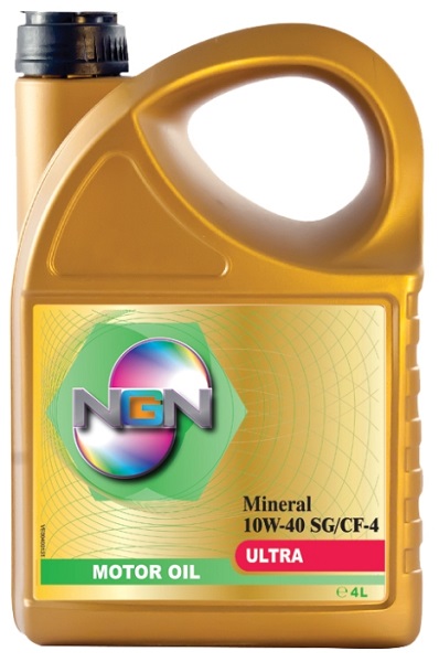 Картинка Моторное масло NGN 10W-40 SG/CF-4 Ultra 4л. 