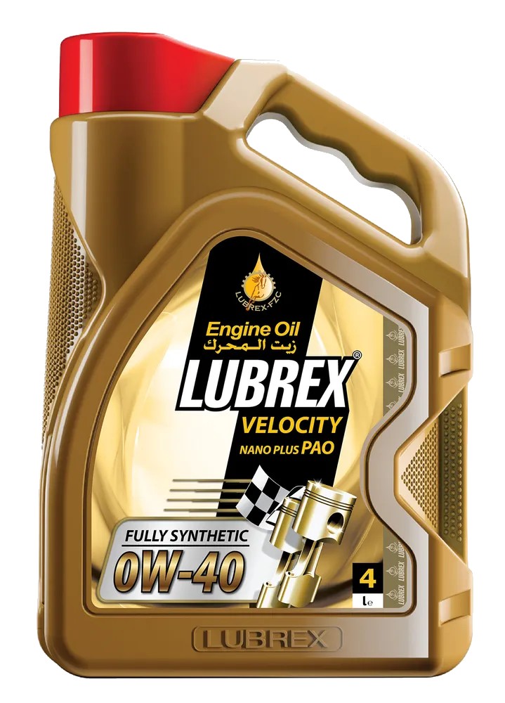 фото Моторное масло LUBREX VELOCITY NANO PLUS 0W40 PAO SN/CF ACEA A3/B4 4л 