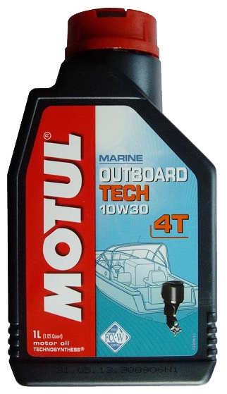 фото Моторное масло MOTUL Outboard TECH 4T 10W-30 1л 