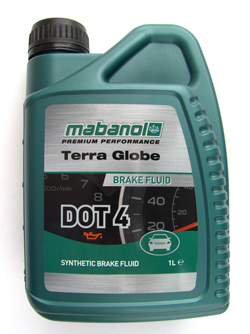 Картинка Тормозная жидкость MABANOL Terra Globe Brake Fluid DOT-4 1л 