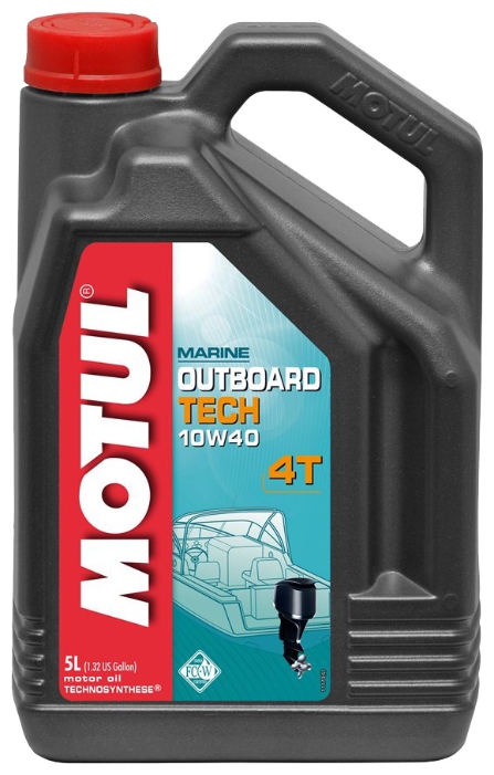 фото Моторное масло MOTUL Outboard TECH 4T 10W-40 5л 
