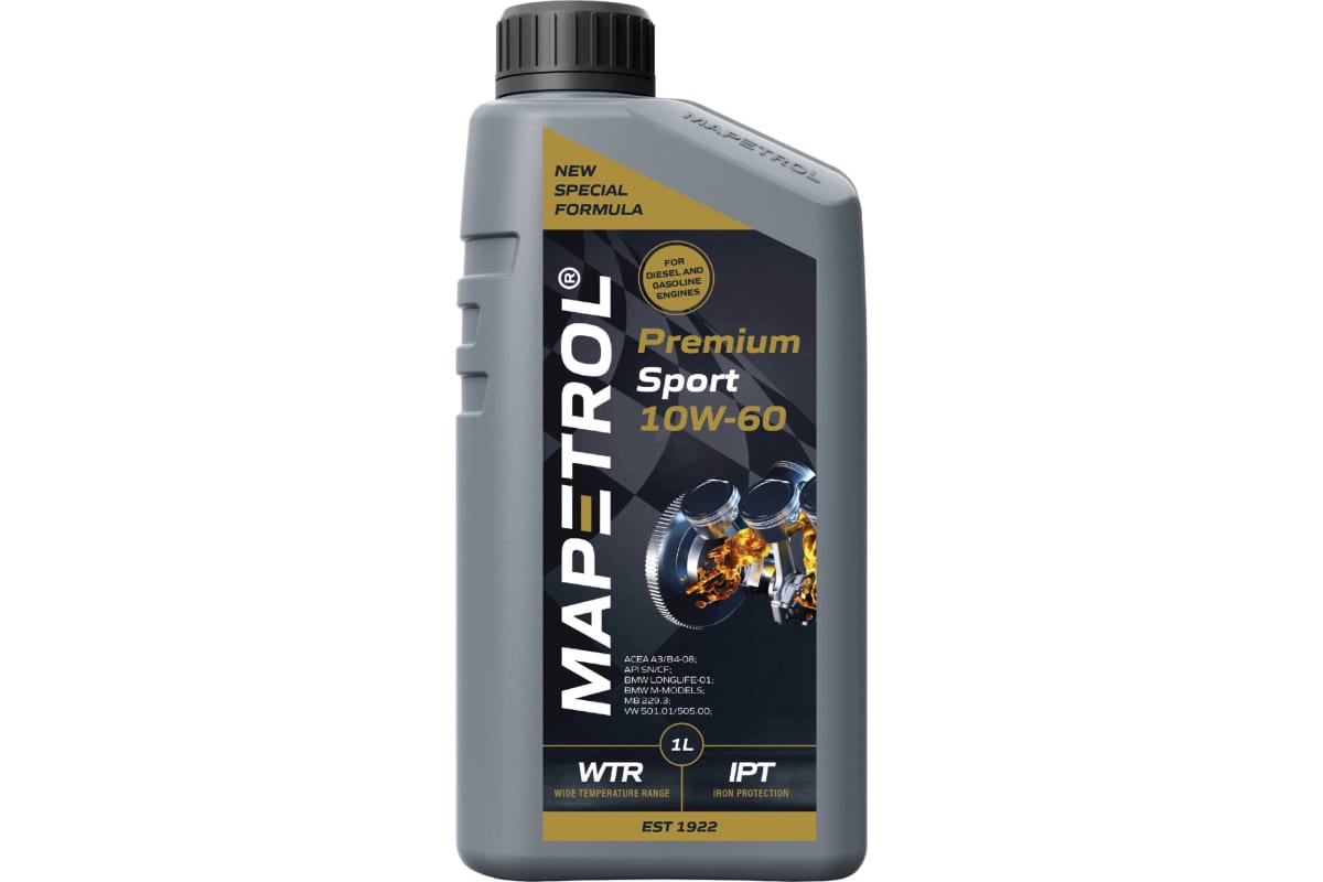 фото Моторное масло MAPETROL PREMIUM SPORT 10W60 1л. 