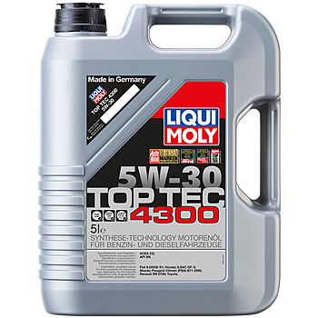 фото Моторное масло Liqui Moly Top Tec 4300 5W-30 SN/CF 5л 