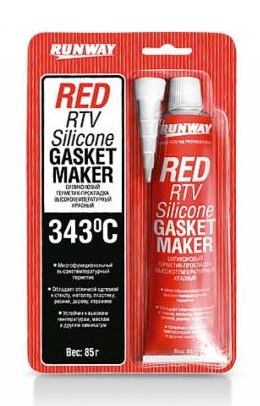фото Герметик силиконовый RUNWAY красный 85г. RW8500  