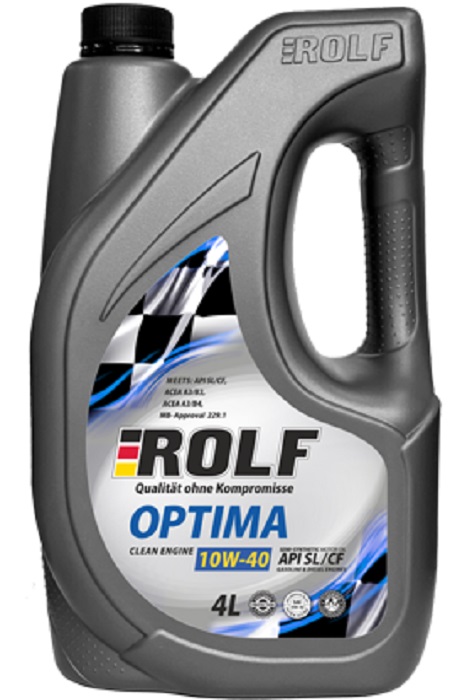 фото Моторное масло ROLF Optima 10W-40 SL/CF пласт. 1л 