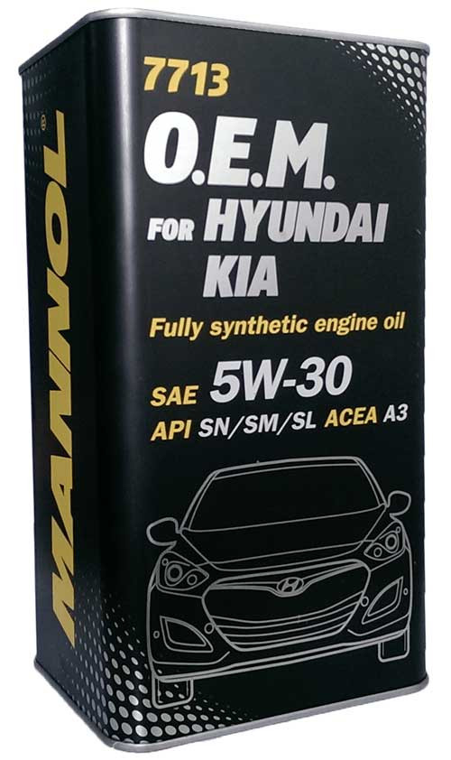 фото Моторное масло Mannol OEM Hyundai Kia 5W-30 7713 4л. 