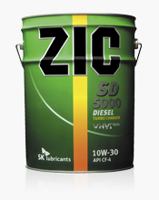 фото Моторное масло ZIC SD 5000 10W-30 CF-4 20л. 