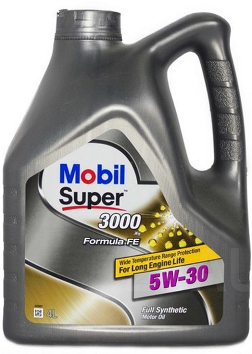 фото Моторное масло MOBIL Super 3000 X1 Formula FE 5W-30 4л 