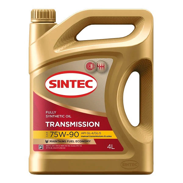 фото Трансмиссионное масло SINTEC 75W-90 GL-4/GL-5 4л 