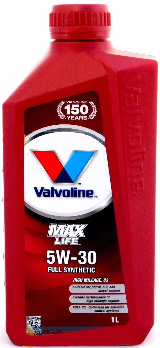 фото Моторное масло Valvoline MAXLIFE C3 SAE 5W-30 1л. 