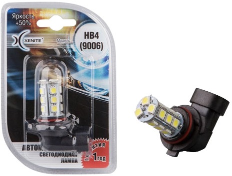 фото Светодиод Xenite HB4 9006 12V 18SMD Яркость +50%  