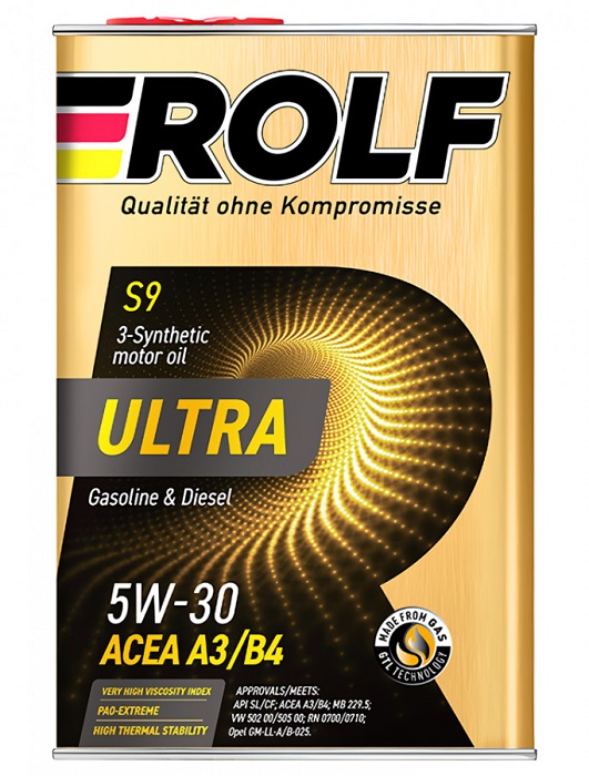 фото Моторное масло ROLF Ultra 5W-30 A3/B4 SL/CF 4 L 