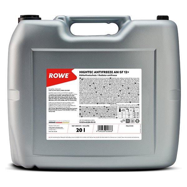 фото Антифриз ROWE Hightec AN G12+ 20л 