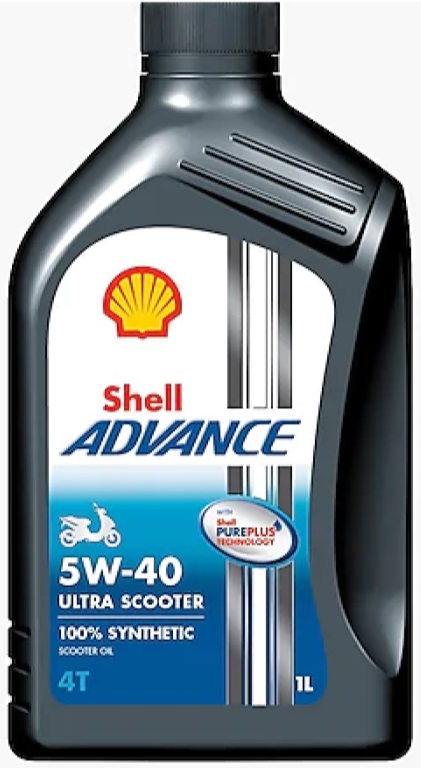 фото Моторное масло Shell Advance 4T Ultra Scooter 5W-40 (SN/MB) 1L 