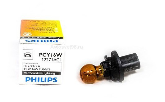 фото Автолампа Philips PCY16W HiperClick 13.5V 16W 12271AC1 