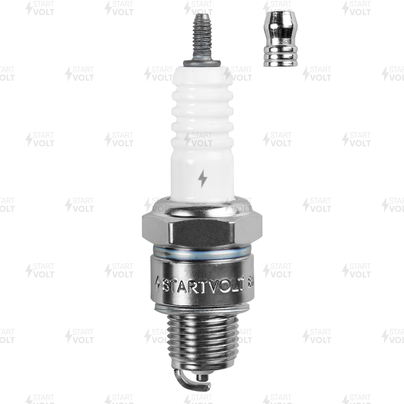 фото Свеча зажигания StartVolt VSP0304 ГАЗ/УАЗ С ДВ. ЗМЗ-402.1/4021.1 (ЗАЗОР 0,5ММ) А14В 